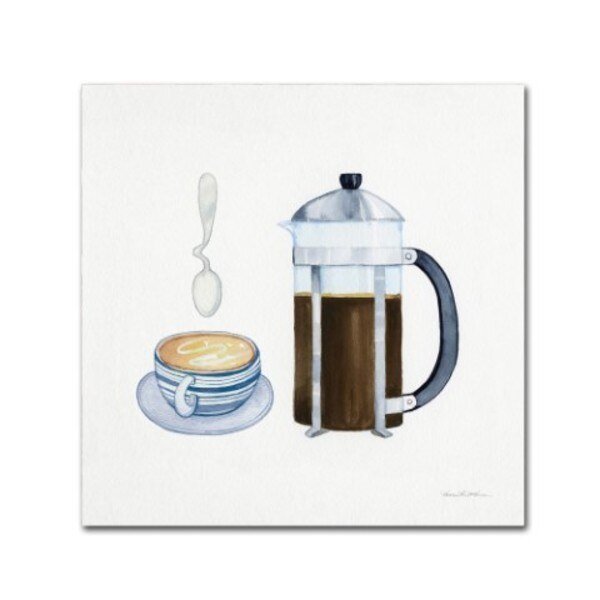 Kathleen Parr McKenna 'Coffee Break VIII' Canvas Art, 18x18, Trademark Fine Art, Mfr#: WAP01046-C1818GG
